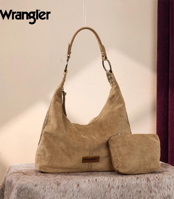 WHOLESALE WRANGLER FLORAL TOOLED HOBO SET BAG