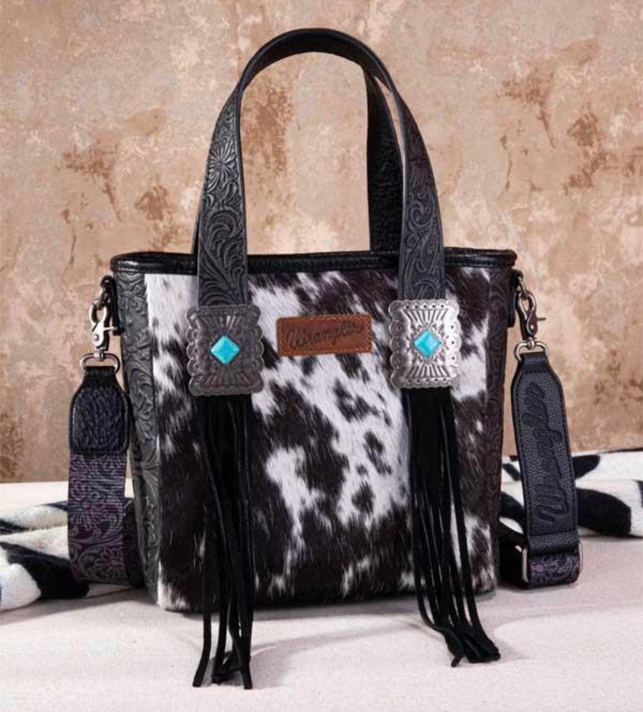 Wrangler Cowhide Crossbody Tote