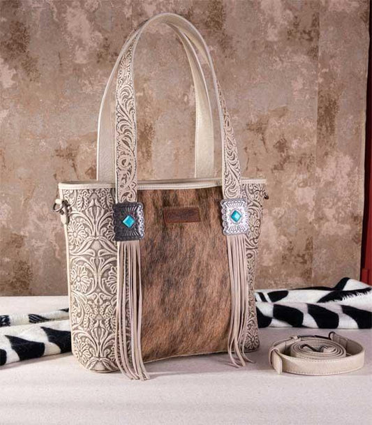 WHOLESALE WRANGLER COWHIDE TOTE CROSSBODY BAG