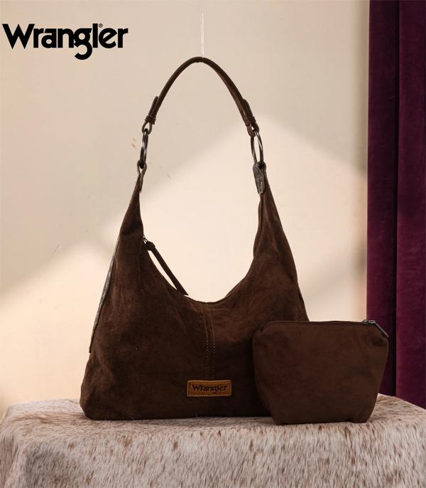 WHOLESALE WRANGLER FLORAL TOOLED HOBO SET BAG