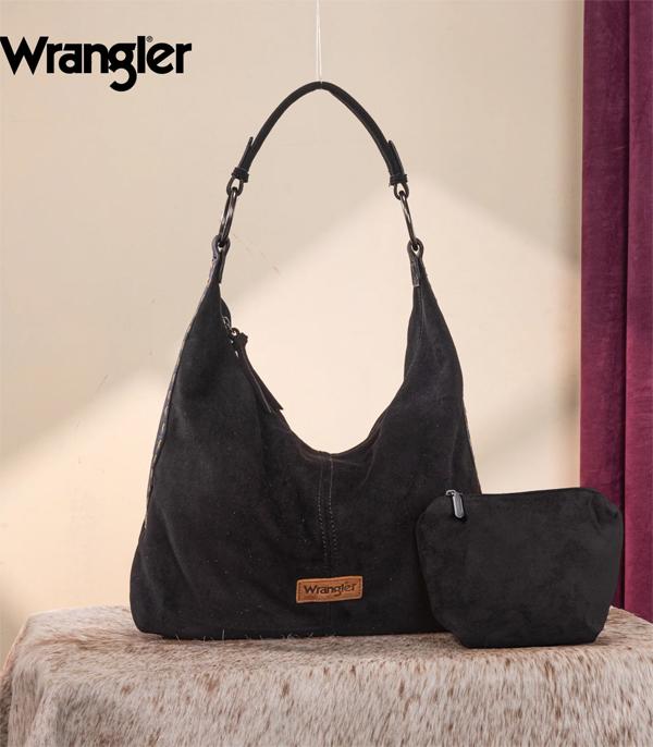 WHOLESALE WRANGLER FLORAL TOOLED HOBO SET BAG