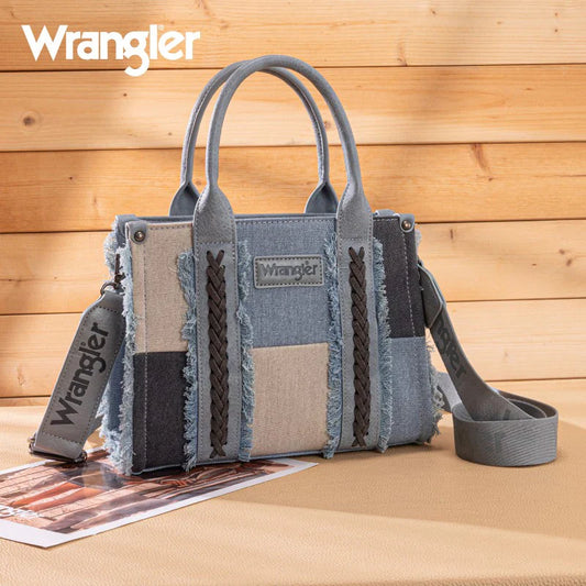 WRANGLER CANVAS FRINGE TOTE BAG