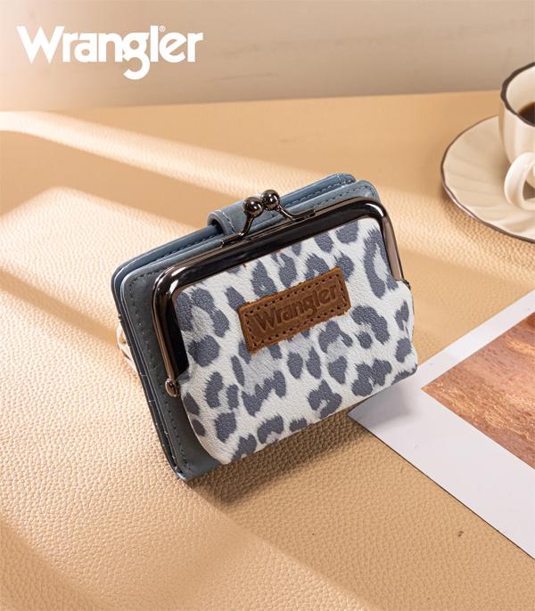WRANGLER LEOPARD PRINT SMALL COIN WALLET